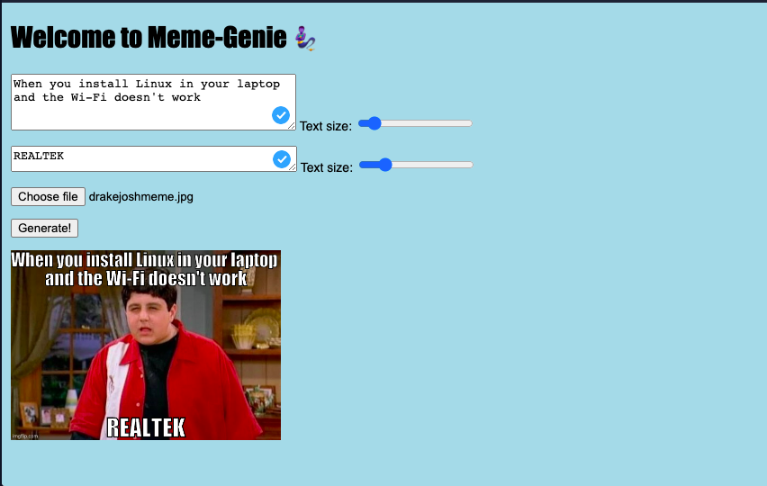 Meme Generator demo